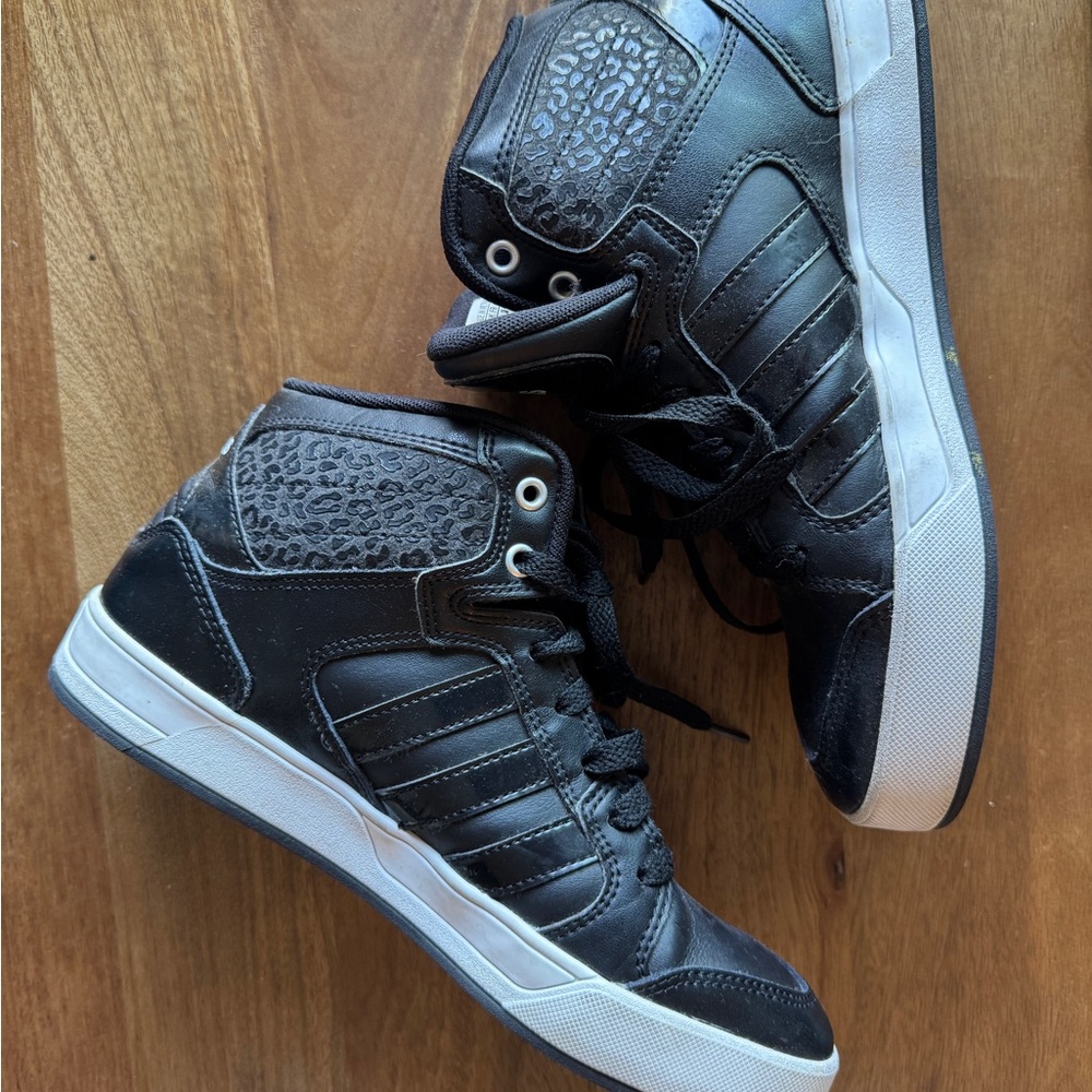 Women’s Cheetah Adidas High-Top Skate Sneakers